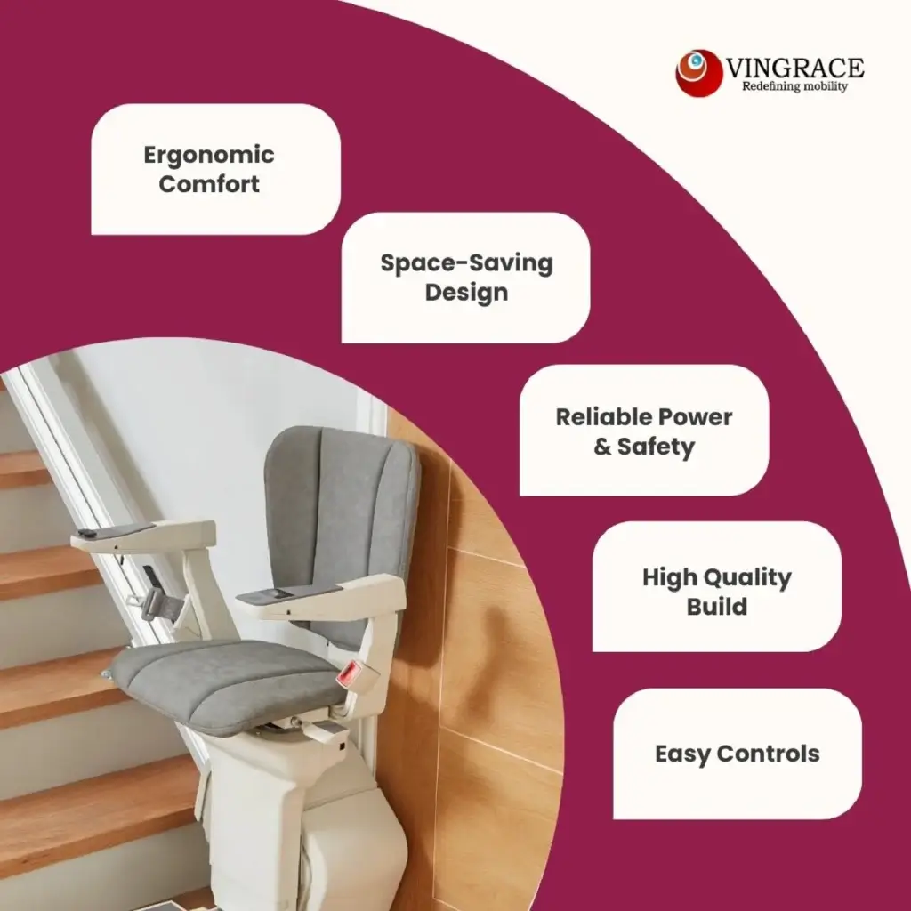 Features of the Platinum Ergo Straight Stairlift